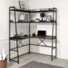 Clydebank Corner Desk With Bookcase And USB Plug - HOMES: Inside + Out -Smart Office Sets GUEST 80ce2616 b3b6 4d42 bbe3 26c8a3d1b379