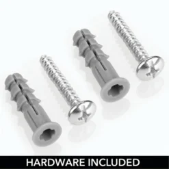 MDesign 2 Tier Storage Organizer Bath Shelf With Towel Bar, Wall Mount -Smart Office Sets GUEST 8135697e cd56 44c4 869d 7a840f540e78