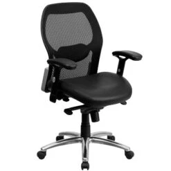 Emma And Oliver Mid-Back Super Mesh Executive Swivel Office Chair, Knee Tilt Control -Smart Office Sets GUEST 81823285 a007 4f5e a243 0aa95872e18c