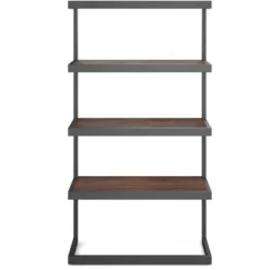 66" Cecilia Bookcase Distressed Charcoal Brown - WyndenHall -Smart Office Sets GUEST 827d6e59 1051 469c 8b44 958b834e3cf0