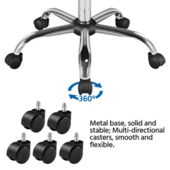 Yaheetech Mid-Back Office Chair With Arms 360° Swivel PU Leather Office Executive Chair -Smart Office Sets GUEST 83829247 6e06 4ae5 bef0 6838ca2988a0