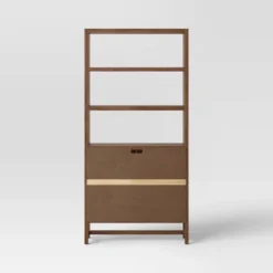 70.5" Warwick Storage Bookcase Brown - Threshold™ -Smart Office Sets GUEST 85980270 0fc8 4a5b ba6e e66fa9ae95c9