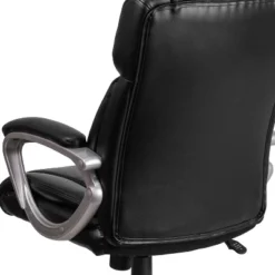 Emma And Oliver Mid-Back Leather Executive Swivel Office Chair With Padded Arms -Smart Office Sets GUEST 86f2fdde 4580 405c a7f6 aa1cc2114c78