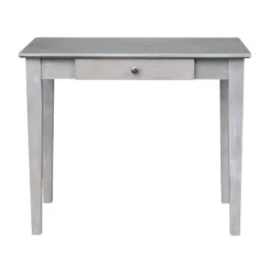 Small Desk With Drawer And Chair Washed Gray/Taupe - International Concepts -Smart Office Sets GUEST 89210112 7bf1 408f aeb2 946269aa7698