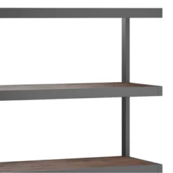 66" Cecilia Bookcase Distressed Charcoal Brown - WyndenHall -Smart Office Sets GUEST 8ab50c9c 7223 4d1c 909e f71d6673305d