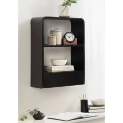 Kate & Laurel All Things Decor 18"x24" Kato Wall Shelf With Drawer -Smart Office Sets GUEST 8ab5e1e9 c6f1 4461 89bc b2477da5302f