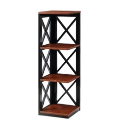38.5" Oxford 3 Tier Corner Bookcase - Breighton Home -Smart Office Sets GUEST 8b261890 47a1 44c1 afb1 5d6253f4f45e