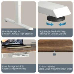 Costway Electric Adjustable Standing Up Desk Dual Motor W/ Controller -Smart Office Sets GUEST 8beb8b8f 38ab 4b9e b3bb 9ce10ff8a0ca