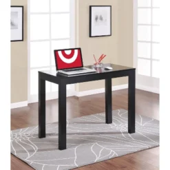 George Wood Writing Desk With Drawers Black - Room & Joy -Smart Office Sets GUEST 8c9c08df fa0c 4e30 864a 15db248441f1