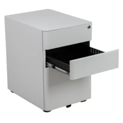 Flash Furniture Modern 3-Drawer Mobile Locking Filing Cabinet With Anti-Tilt Mechanism And Hanging Drawer For Legal & Letter Files 22 Flash Furniture Modern 3-Drawer Mobile Locking Filing Cabinet With Anti-Tilt Mechanism And Hanging Drawer For Legal & Letter Files -Smart Office Sets GUEST 8dd9ac1b 61e9 40c6 942e 89a34d7df307