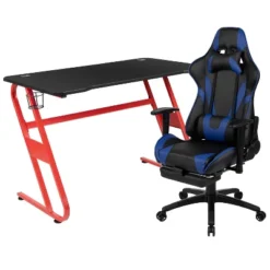 Flash Furniture Gaming Desk And Footrest Reclining Gaming Chair Set With Cup Holder And Headphone Hook -Smart Office Sets GUEST 8f5d8edf a3e2 4f79 b4c3 9212bfea738d