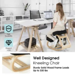 Costway Ergonomic Kneeling Chair Rocking Stool Upright Posture Office Furniture BlackGrey 18 Costway Ergonomic Kneeling Chair Rocking Stool Upright Posture Office Furniture BlackGrey -Smart Office Sets GUEST 901206df b5c7 4942 8b1d 974f5d24e415