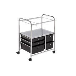 Honey-Can-Do 5 Drawer Rolling File Cart Black -Smart Office Sets GUEST 924f90b0 d722 43d1 8c36 5f44349032cf