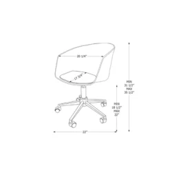 Flam Swivel Chair - South Shore -Smart Office Sets GUEST 92669074 411a 4332 9ad5 dedb057127e3