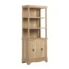 72.32" 3 Open Shelves Adaline Café Library Vertical Bookcase Orchard Oak - Sauder -Smart Office Sets GUEST 92bef0f1 658c 4faa 978d 245f6d8bc1e6