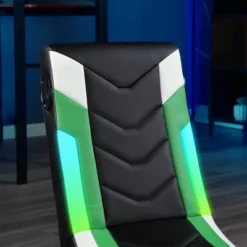X Rocker Horizon RGB LED Audio Floor Rocker Gaming Chair Green/Black/White -Smart Office Sets GUEST 93f12d07 9d90 44a0 bfc3 9e577c7da487
