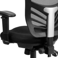 Emma And Oliver Mid-Back Black Mesh Multifunction Ergonomic Office Chair With Adjustable Arms -Smart Office Sets GUEST 941179c0 2e28 484f 848c ac448798ac20