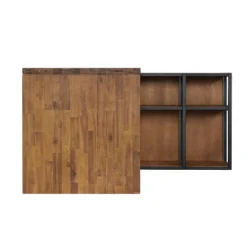 55" Lloyd Corner Desk With Storage Credenza Natural - Alaterre Furniture -Smart Office Sets GUEST 94b60d0e 54aa 4edf 89ba 36210736d095