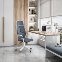 Modern Studio Office Chair Gray/White - Techni Mobili -Smart Office Sets GUEST 94cbd1ae 1658 453c aa51 b62e29e0b2b9