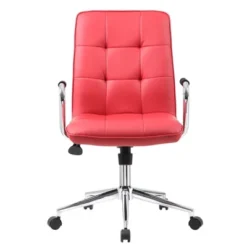 Modern Office Chair With Chrome Arms Red - Boss Office Products -Smart Office Sets GUEST 956db8ba a103 43f1 9cb9 cbf0840b9f60