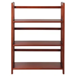 38" Folding 3 Tier Bookshelf Stackable - Flora Home -Smart Office Sets GUEST 95b3c013 daba 48e1 b705 7b66ab4c85d3