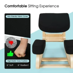 Costway Ergonomic Kneeling Chair Rocking Stool Upright Posture Office Furniture BlackGrey 21 Costway Ergonomic Kneeling Chair Rocking Stool Upright Posture Office Furniture BlackGrey -Smart Office Sets GUEST 95c80854 9515 4c95 9c65 5a8d4eb2dfd1