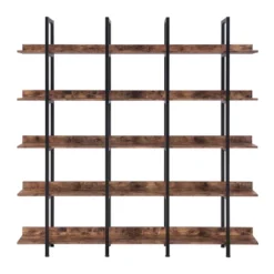 5 Tier Bookshelf Retro Industrial Style Open Storage Display Rack - ModernLuxe -Smart Office Sets GUEST 96b3333b 71cd 4fbc b8a9 23db383ed140