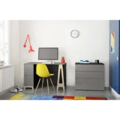 Atypik Desk With 3 Drawer File Cabinet - Nexera -Smart Office Sets GUEST 96dcd03a 2bd0 4964 84da 4d1cb104571b
