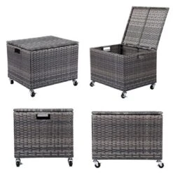 BIRDROCK HOME Rolling File Box - Storage Cabinet With Wheels - File Organizers Boxes- Home Office (Grey) -Smart Office Sets GUEST 971d5ee3 8d5a 4e95 a3df fe2555207587