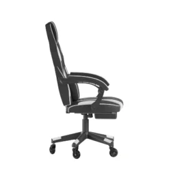 Flash Furniture X40 Gaming Chair Racing Computer Chair With Fully Reclining Back/Arms And Transparent Roller Wheels, Slide-Out Footrest -Smart Office Sets GUEST 9878c595 b777 4d82 a22e 28e5a3f10262