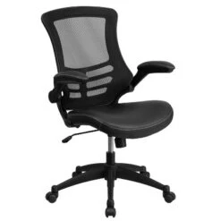 Emma And Oliver Mid-Back Mesh Swivel Ergonomic Task Office Chair With Flip-Up Arms -Smart Office Sets GUEST 98cc289d 91fd 4601 bb36 a1097f5d3693
