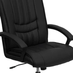 Flash Furniture Mid-Back Black LeatherSoft Swivel Manager's Office Chair With Arms -Smart Office Sets GUEST 9c3724c4 bbbe 4e67 be7e 74c6241130dc
