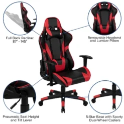 Flash Furniture Gaming Desk And Reclining Gaming Chair Set With Cup Holder And Headphone Hook -Smart Office Sets GUEST 9c401bf1 4579 4987 b229 8b35a0ef3b81