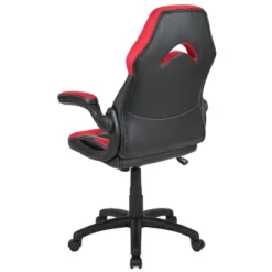 BlackArc Alpha Bundle With Gaming Desk And Chair: Black & Red High Back Chair With Arms; Red & Black Desk With Headphone Hook/Cupholder -Smart Office Sets GUEST 9d431902 4867 43e2 b1b5 90da1021f34f 1