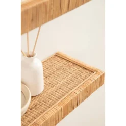 Kate & Laurel All Things Decor 2pc Rahmati Rattan Floating Shelves Natural -Smart Office Sets GUEST 9e22dd6c e0be 429b 831d 32baddc6b95d