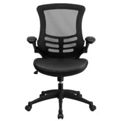 Emma And Oliver Mid-Back Mesh Swivel Ergonomic Task Office Chair With Flip-Up Arms -Smart Office Sets GUEST 9f68b008 4474 4fdd 84ef 754f0734a0df