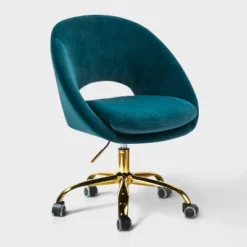 Hector Velvet ErgonomicTask Chair Home Office Desk Chair Swivel Adjustable With Open Back Design| Karat Home -Smart Office Sets GUEST 9f8c9e32 3757 49d3 8ed6 f4f41b492e49