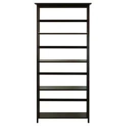 63" 5 Tier Mission Style Bookcase - Flora Home