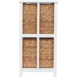 BirdRock Home Seagrass 2-Tier File Cubby Cabinet - Natural -Smart Office Sets GUEST a34596ce 4b7b 43dd 8a4c f163447c7ee7