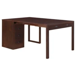 Expanding Desk With Ottoman And Converts To Table Expresso Brown - Stakmore -Smart Office Sets GUEST a3bf404d 1e3e 4bc9 9a1b 5eb8f94dd7a4