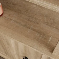 72.32" 3 Open Shelves Adaline Café Library Vertical Bookcase Orchard Oak - Sauder -Smart Office Sets GUEST a3c79e49 6aee 434a 955a 85d0f5d267d4