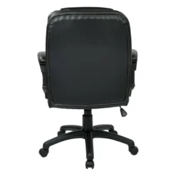 Faux Leather Managers Chair With Padded Arms - OSP Home Furnishings -Smart Office Sets GUEST a473b2b7 fd44 4283 89e3 6aea3bf1c915