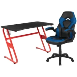 Flash Furniture Gaming Desk And Racing Chair Set With Cup Holder And Headphone Hook -Smart Office Sets GUEST a5ae6c76 f125 419b b9c2 9283f084e48e