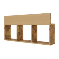 31.5" X 15.7" Rustic Floating Triple Cubby Shelf - Danya B. -Smart Office Sets GUEST a5d04815 b584 4253 9756 59e989692504