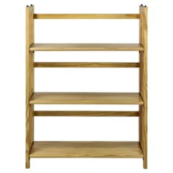 38" Folding 3 Tier Bookshelf Stackable - Flora Home -Smart Office Sets GUEST a8b848e0 c29b 4121 a86f 8460fb48684d
