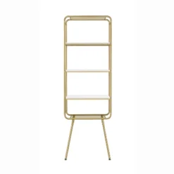 71" Jasper 5 Shelf Glam Bookcase Gold - HOMES: Inside + Out 9 71" Jasper 5 Shelf Glam Bookcase Gold - HOMES: Inside + Out -Smart Office Sets GUEST a8d0a658 98a7 424c 9697 621d8654b9a9