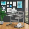 Complete Computer Workstation Desk Gray - Techni Mobili -Smart Office Sets GUEST aa399b90 d8a9 4624 8973 dd90111b581a