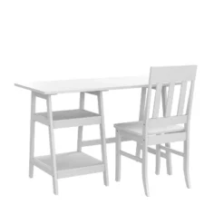 Dornoch 2 Shelf Writing Desk With Chair - HOMES: Inside + Out -Smart Office Sets GUEST aa4213ac f6d2 4d2d 8932 030b2ceec405