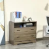 Vinsetto Lateral File Cabinet With Shelf, Office Storage Cabinet With 2 Drawers, Fits Letter Sized Papers, Charcoal Gray -Smart Office Sets GUEST aac6c255 cf0a 4400 b88e 802d04defea6
