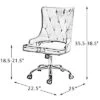 Lisa Computer Task Chair Swivel Height-adjustable Desk Chair With Tufted Back Mordern Office Chair | Karat Home -Smart Office Sets GUEST ab0697dd 4996 4b48 ad72 8eb43601e671